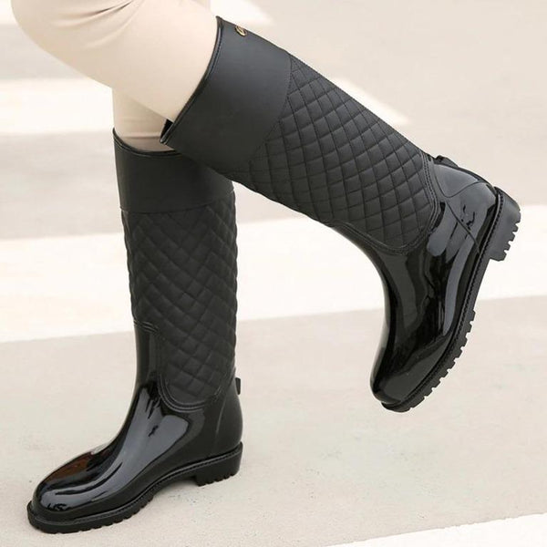Botas de Lluvia Altas para Mujer con Diseño de Celosía