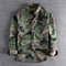 Camisa de Trabajo Camuflaje Lavado Americano Manga Larga para Hombre