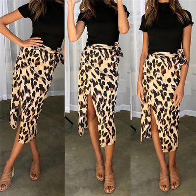 Falda Larga Bandage con Abertura Lateral - Estilo Streetwear - Image 2