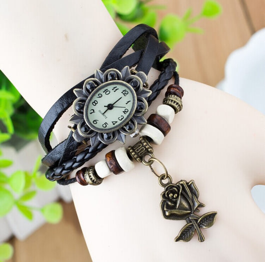 Reloj Casual para Mujer con Pulsera de Cuero y Detalles Mariposa - Image 5