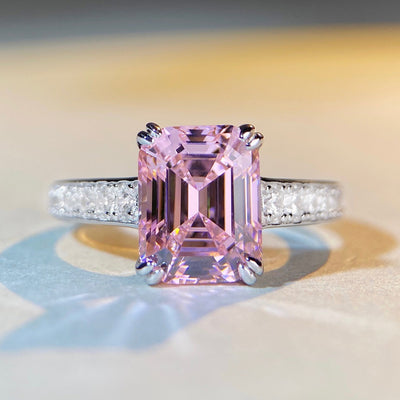 Anillo de Diamante Corte Pagoda para Novia - Image 9