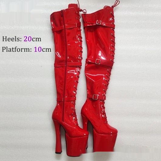 Botas Over-the-Knee con Plataforma Ultra Elevada 20CM - Image 3