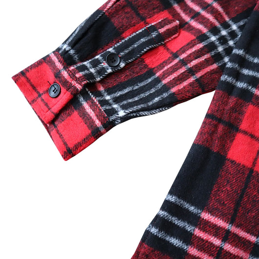 Chaqueta Camisa Cuadriculada con Bordados y Cierre - Image 11