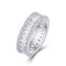 Non-fading Note S925 Plateado Moissanite Ring Moissanite No 5