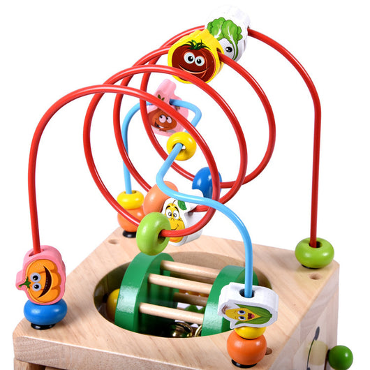Puzzle de Escarabajo de Madera con Cuentas Grandes para Niños - Image 4