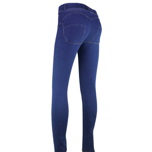 Pantalones Yoga Levantacaderas de Denim Stretch Ajustado - Image 18