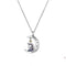 Collar de Plata Esterlina 925 Diseño Lunar