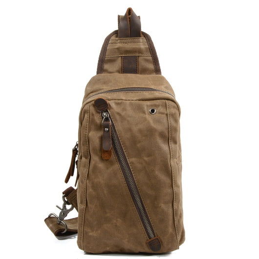 Bolsa de Pecho Multifuncional en Lona para Hombre - Image 16