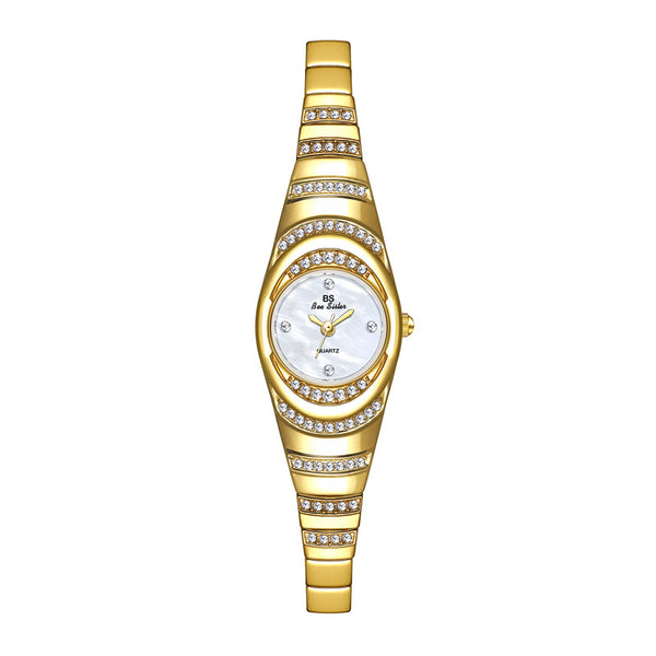 Reloj de Pulsera Dorado con Diamantes para Mujer - Elegancia y Lujo - Image 8