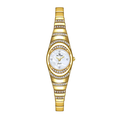 Reloj de Pulsera Dorado con Diamantes para Mujer - Elegancia y Lujo - Image 8