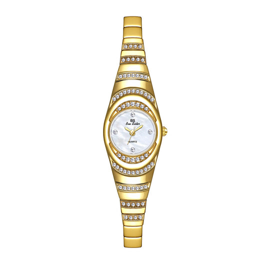 Reloj de Pulsera Dorado con Diamantes para Mujer - Elegancia y Lujo - Image 8
