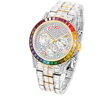 Reloj de Cuarzo Diamante Arcoíris Tres Ojos - Image 14