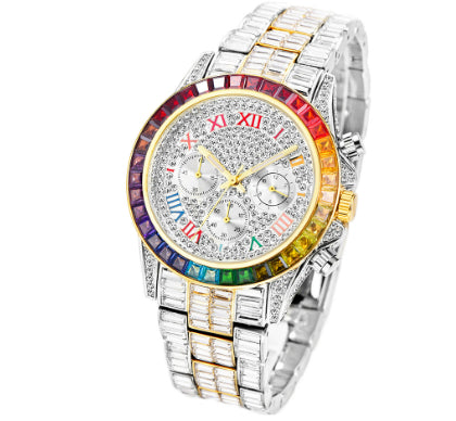 Reloj de Cuarzo Diamante Arcoíris Tres Ojos - Image 14