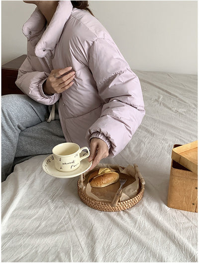 Abrigo Acolchado de Algodón para Mujer - Estilo Urbano Casual - Image 17