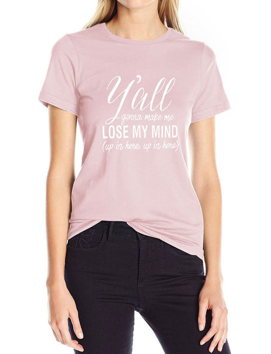 Camiseta Estampada LOSE MY MIND con Letras Audaces - Image 7