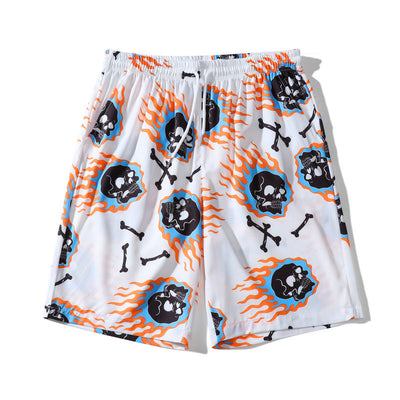 Conjunto Playero Hombre Estampado Calavera - Camisa y Shorts - Image 5