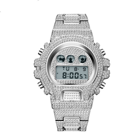 Reloj para Hombre de Diamantes Completos Resistente al Agua - Image 10
