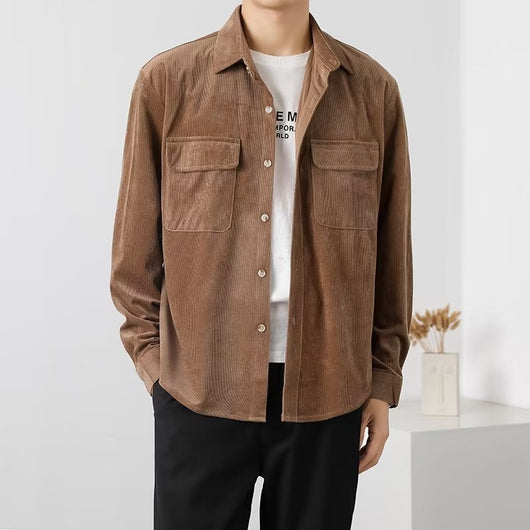 Camisa de Trabajo Vintage en Pana para Hombre - Image 2