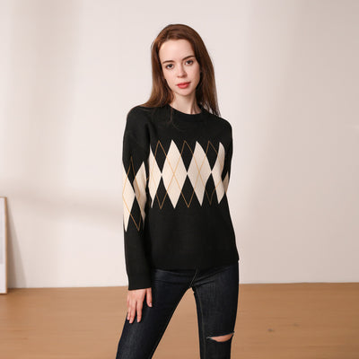 Suéter Mujer Cuello Redondo Abrigo Otoño Invierno Grueso - Image 11