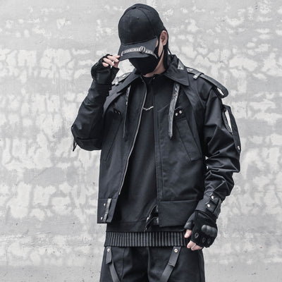 Chaqueta de Motociclista para Hombre con Hombreras Tejidas Reforzadas - Image 9