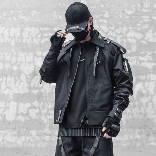 Chaqueta de Motociclista para Hombre con Hombreras Tejidas Reforzadas - Image 9