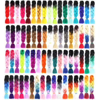 Trenzas Africanas de Seda Resistente al Calor con Degradado de Color - Image 5
