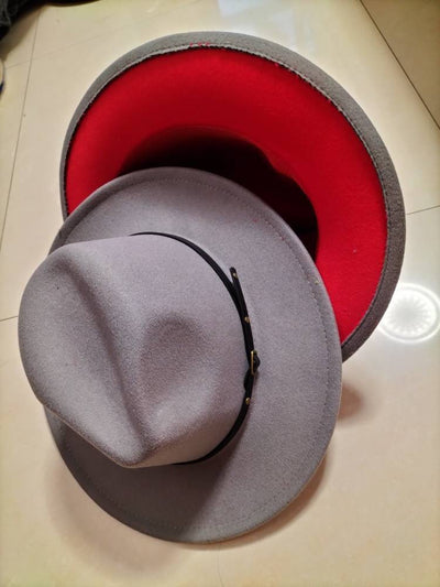 Sombrero Fedora Jazz con Combinación de Colores - Estilo Europeo y Americano - Image 9