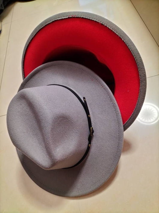 Sombrero Fedora Jazz con Combinación de Colores - Estilo Europeo y Americano - Image 9