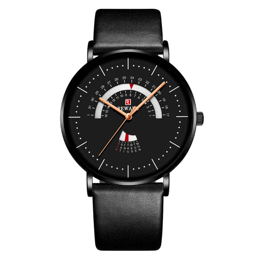Reloj de Hombre Lujo Malla Acero Inoxidable Resistente al Agua con Calendario