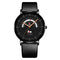 Reloj de Hombre Lujo Malla Acero Inoxidable Resistente al Agua con Calendario