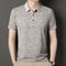 Camiseta Fresca de Seda de Hielo con Estampado Moderno para Hombre