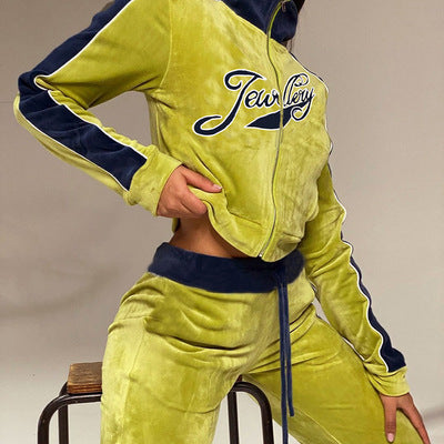 Conjunto de 2 Piezas: Blusa Manga Larga con Escote Descubierto y Pantalón - Image 7