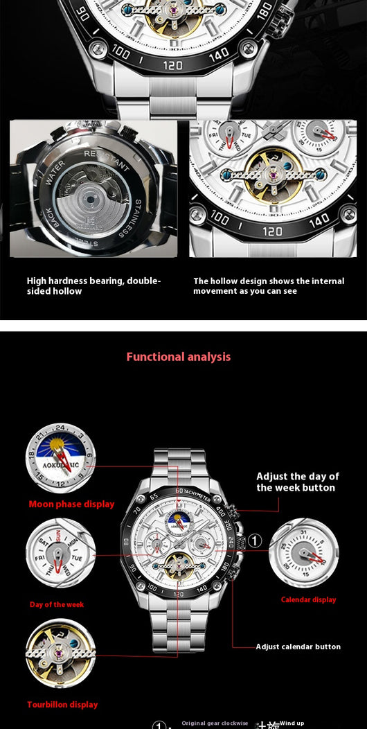 Reloj Automático Multifuncional para Hombre - Image 21