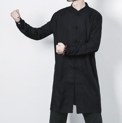 Chaqueta de Botones Lino y Algodón para Hombre - Image 18