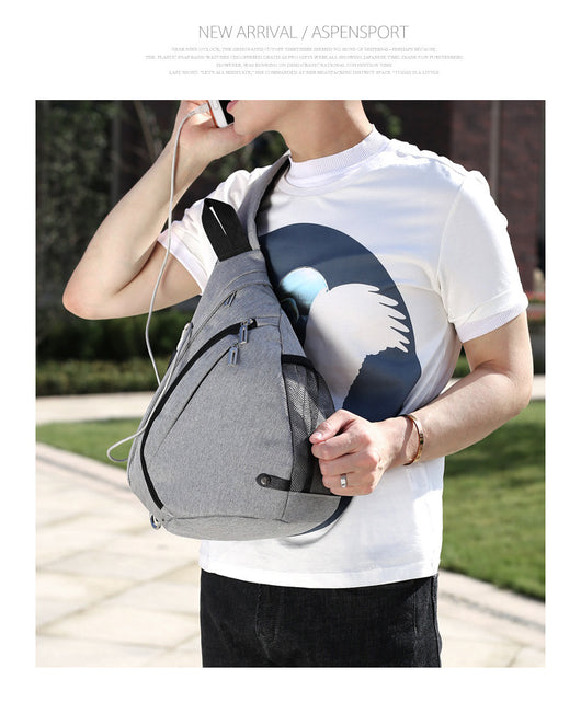 Mochila Bandolera Grande con Carga USB y Tela Transpirable - Image 11