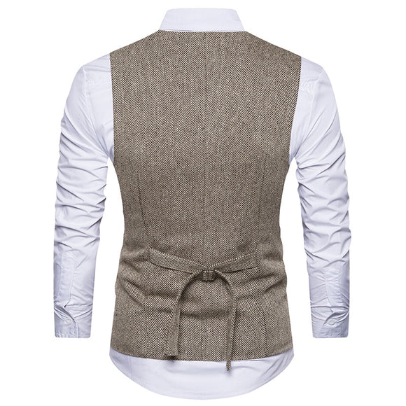 Chaleco de Lana Doble Botonadura para Hombre