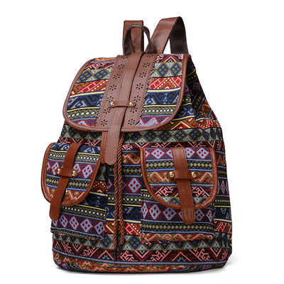 Mochila Étnica para Mujer - Diseño Bohemio y Funcional - Image 9