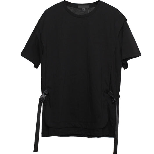 Playera Manga Corta para Hombre con Cuello Redondo y Detalles Decorativos - Image 3