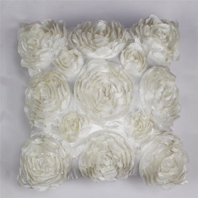 Funda de almohada con bordado de rosas - Image 8