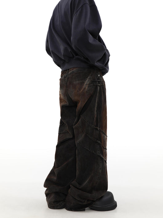 Pantalones Vaqueros Holgados Desgastados para Hombre - Estilo Urbano Relajado - Image 4