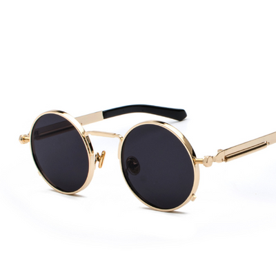 Gafas de Sol Estilo Punk con Patas Metálicas y Lentes Reflectivas - Image 27