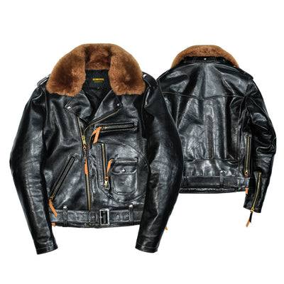 Chaqueta para Hombre con Cuello de Piel Desmontable y Cinturón Ajustable - Image 3
