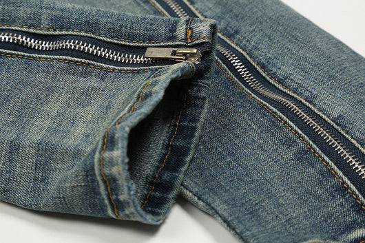 Pantalones Slim Fit Rotos con Cierre - Diseño Urbano Moderno - Image 11