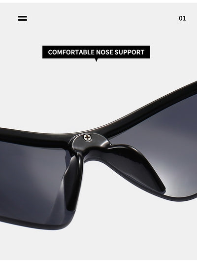 Blue frame sunglasses with blue mirrored lenses, ideal for outdoor sports and fashion wear. - Image 19