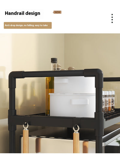 Organizador Microondas Doble Nivel con Estantería para Especias - Image 20
