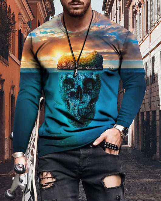 Camiseta Casual Slim Fit con Estampado de Letras para Hombre - Image 11