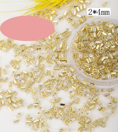 Joya para Uñas con Zirconia Gota Cuadrada - Image 11
