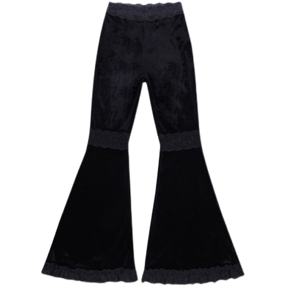 Pantalones Acampanados Negros Mujer - Cintura Alta Versátil para Todos los Estilos