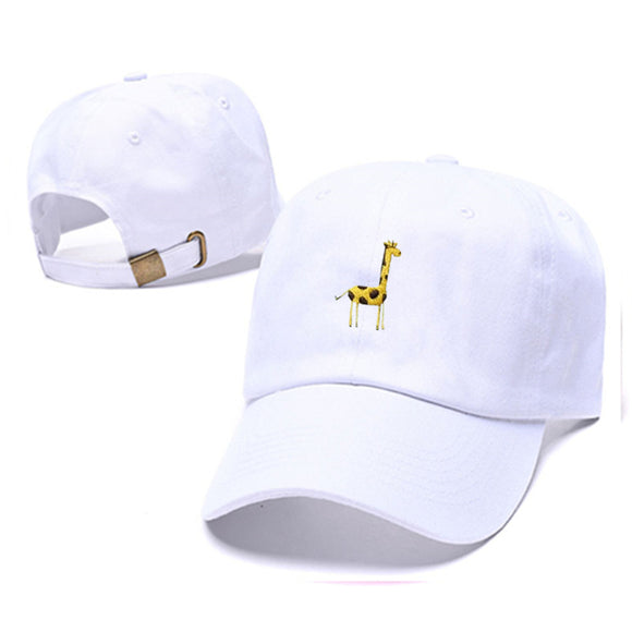 Gorra de Béisbol Ajustable con Jirafa Bordada para Hombre y Mujer