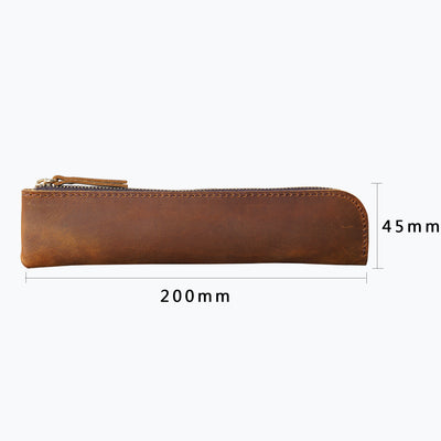 Estuche Portalápices de Cuero Genuino Estilo Retro - Image 5